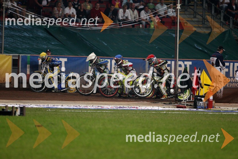 Andreas Jonsson (Švedska), Antonio Lindbaeck (Švedska),  Charlie Gjedde (Danska) in Leigh Adams (Avstralija)SPEEDWAY GRAND PRIX, VN Danske 2006, dirka
