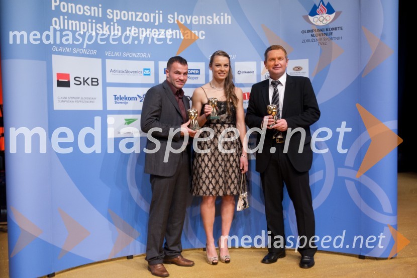 Dejan Zavec, boksar in športnik leta 2010, Tina Maze, smučarka in športnica leta 2010 ter Matjaž Kek, selektor slovenske nogometne reprezentance  
	Športnika leta 2010 sta Tina Maze in Dejan Zavec