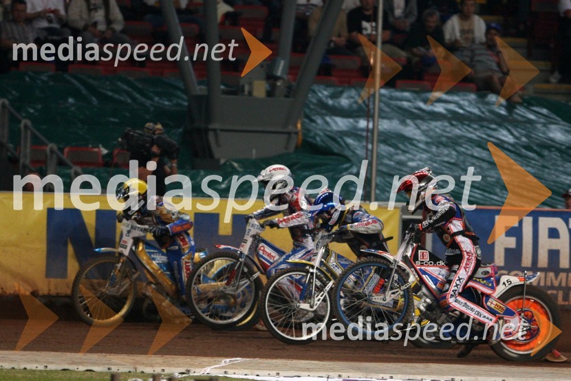 Tony Rickardsson (Švedska), Piotr Protasiewicz (Poljska), Bjarne Pedersen (Danska) in Niels Kristian Iversen (Danska)SPEEDWAY GRAND PRIX, VN Danske 2006, dirka