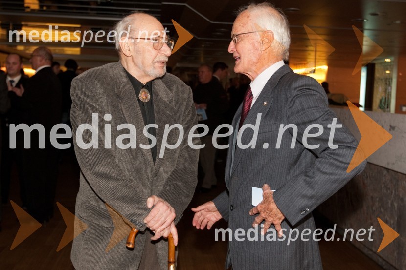 Vlado Šlamberger, nekdanji novinar in ...Športnika leta 2010 sta Tina Maze in Dejan Zavec