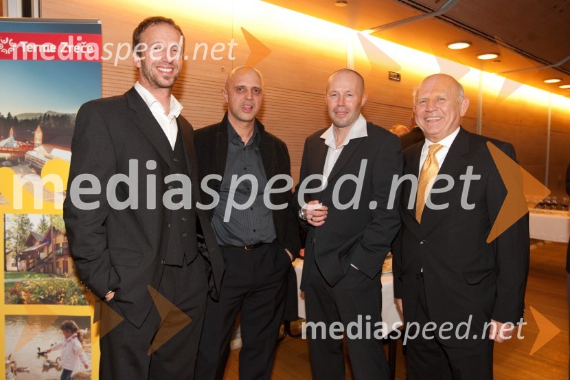Jani Klemenčič, nekdanji veslač, Mihael Zrimec, Euronik, Uroš Velepec, direktor biatlonske reprezentance in Janez Kocijančič, predsednik olimpijskega komitejaŠportnika leta 2010 sta Tina Maze in Dejan Zavec