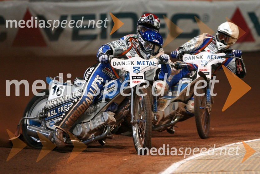 Hans Andersen (Danska) in Matej Žagar (Slovenija)SPEEDWAY GRAND PRIX, VN Danske 2006, dirka