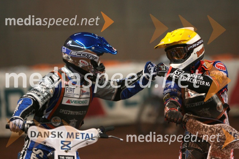Hans Andersen (Danska) in Niels Kristian Iversen (Danska)SPEEDWAY GRAND PRIX, VN Danske 2006, dirka