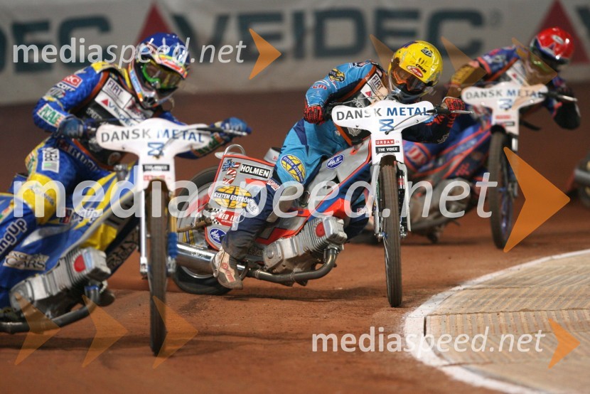 Andreas Jonsson (Švedska), Greg Hancock (ZDA) in Scott Nicholls (VBR)
SPEEDWAY GRAND PRIX, VN Danske 2006, dirka