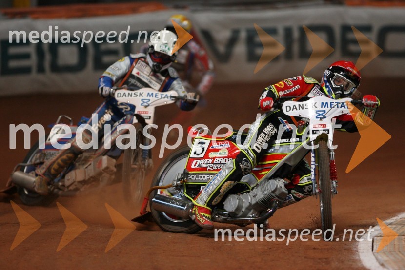Tomasz Gollob (Poljska) in Leigh Adams (Avstralija)SPEEDWAY GRAND PRIX, VN Danske 2006, dirka