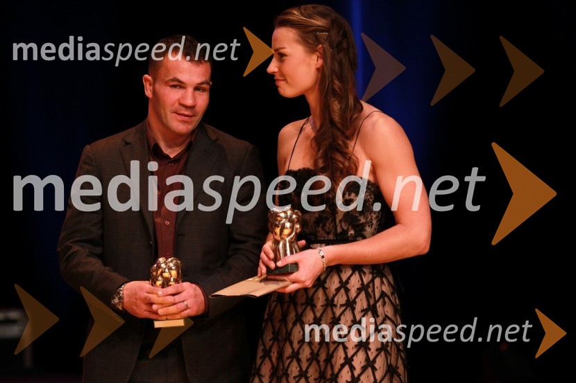 Dejan Zavec, boksar in športnik leta 2010 ter Tina Maze, smučarka in športnica leta 2010Športnika leta 2010 sta Tina Maze in Dejan Zavec