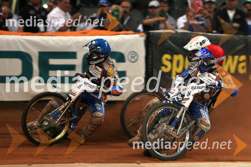 Tony Rickardsson (Švedska) in Hans Andersen (Danska)SPEEDWAY GRAND PRIX, VN Danske 2006, dirka
