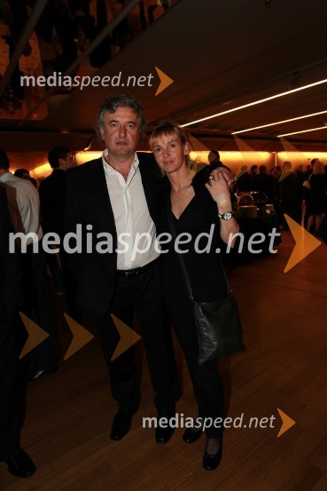 Brigita Bukovec, nekdanja atletinja in njen življenjski sopotnik Željko PavlicaŠportnika leta 2010 sta Tina Maze in Dejan Zavec