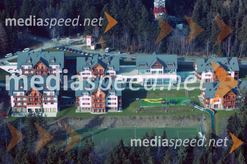 Hotelski kompleks Bolfenk na PohorjuMaribor in okolica iz zraka