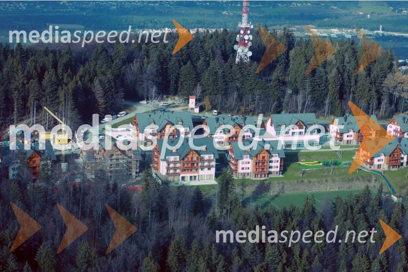 Hotelski kompleks Bolfenk na PohorjuMaribor in okolica iz zraka