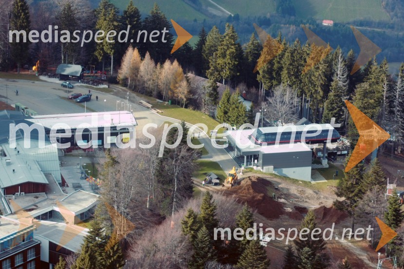 	Zgornja postaja Pohorske vzpenjačeSlovenija iz zraka