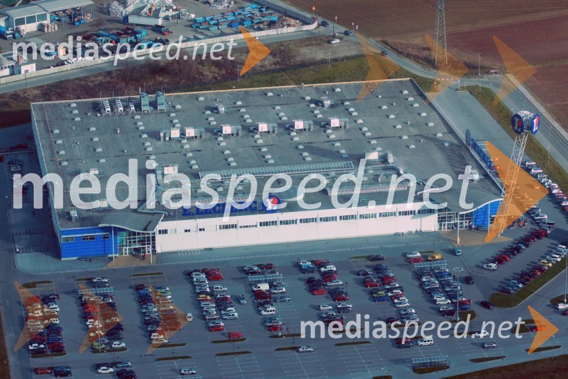 Trgovski center LeclercSlovenija iz zraka