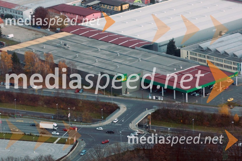 Tuš Cash&CarrySlovenija iz zraka