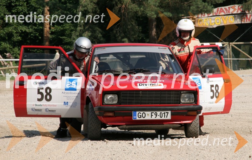 Posadka Klemen Seljak in Simon Lapajne (Slovenija)4. Rally Škoda Maribor 2006