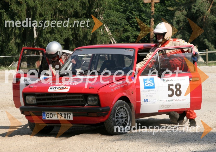 Posadka Klemen Seljak in Simon Lapajne (Slovenija)4. Rally Škoda Maribor 2006