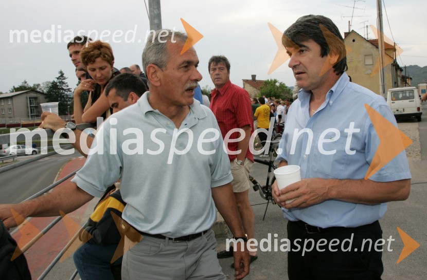 Brane Kuzmič, legenda slovenskega relija in inštruktor varne vožnje in Tone Anderlič, poslanec LDS in predsednik AŠ 20054. Rally Škoda Maribor 2006