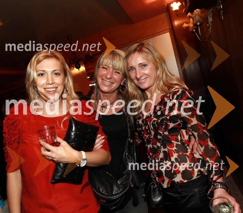 Janja Sodja, nekdanja televizijska voditeljica, Gordana Kek, soproga Matjaža Keka in Stanka Hrga, predstavnica Japan Tobaco

Tradicionalni božični koncert Prljavo kazalište