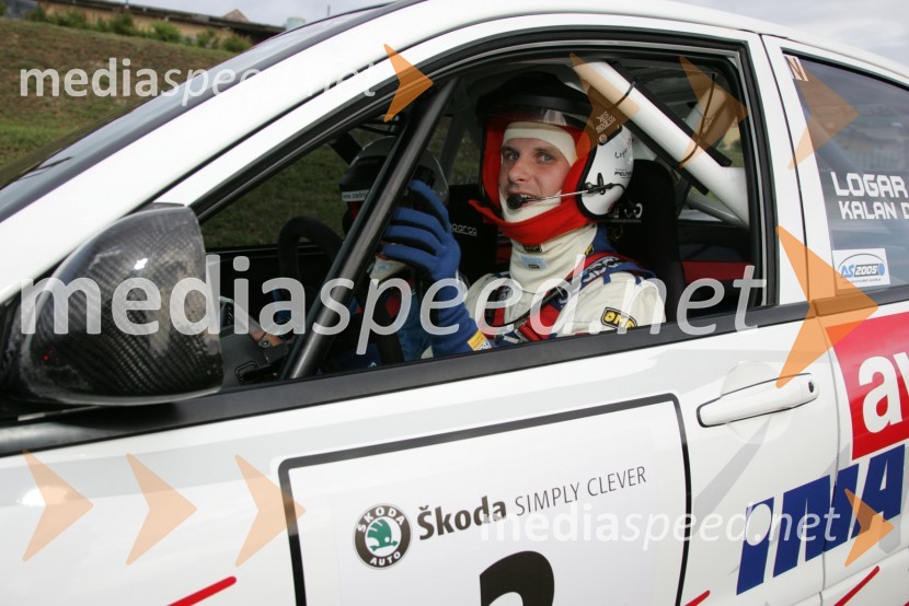 Posadka Boštjan Logar in David Kalan (Slovenija)4. Rally Škoda Maribor 2006