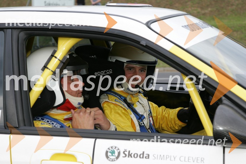 Posadka Andrej Jereb in Miran Kacin (Slovenija)4. Rally Škoda Maribor 2006