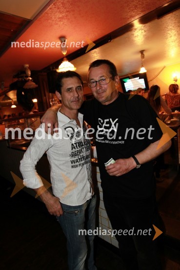 Stojan Auer in Smiljan Kreže, organizator koncertaTradicionalni božični koncert Prljavo kazalište