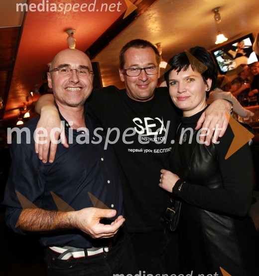 Andrej Hajdinjak, direktor Porsche Maribor, Smiljan Kreže, organizator koncerta in ...Tradicionalni božični koncert Prljavo kazalište