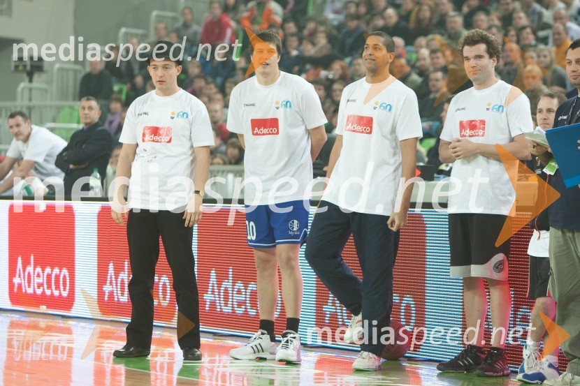 Zlatan Čordić - Zlatko, raper, Goran Vojnović, režiser, Jose, skupina Murat & Jose in Peter Mankoč, plavalecDan slovenske košarke 2011