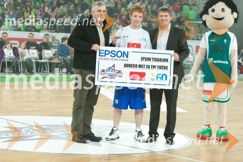 Zoran Predin, glasbenik, Aljaž Paulič, zmagovalec v metanju trojk in ...Dan slovenske košarke 2011