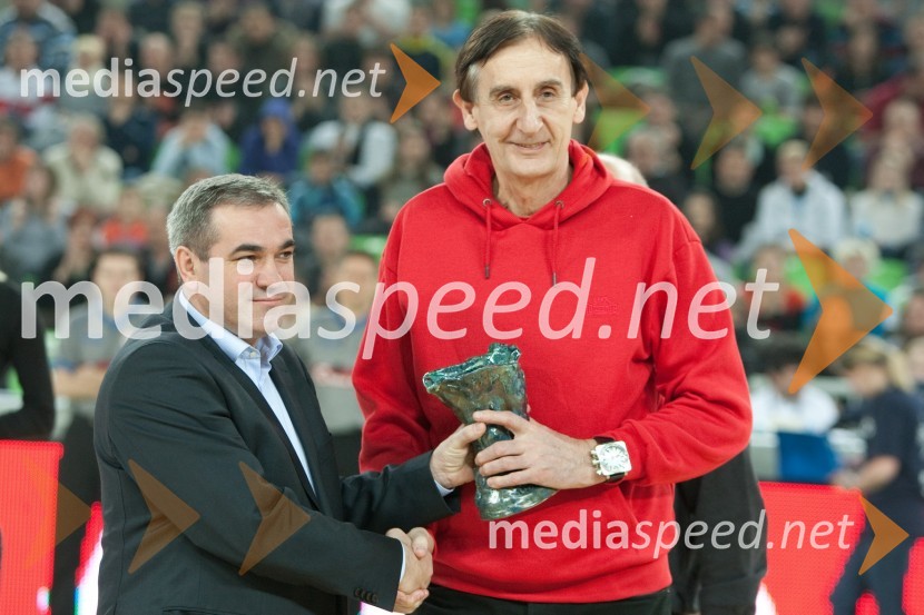 Roman Volčič, predsednik Košarkarske zveze Slovenije in ...Dan slovenske košarke 2011