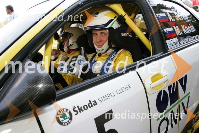 Posadka Andrej Jereb in Miran Kacin (Slovenija)4. Rally Škoda Maribor 2006