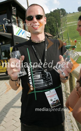 Mitja Sagaj, urednik internetnih strani časnika Večer4. Rally Škoda Maribor 2006