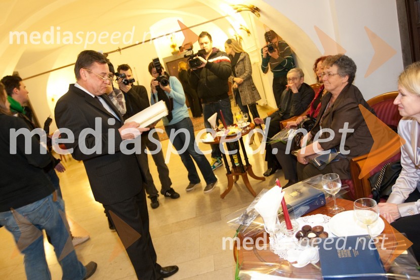 Zoran Janković, župan Mestne občine Ljubljana in kandidatke Slovenko leta 2010Slovenka leta 2010, sprejem pri županu Mestne občine Ljubljana