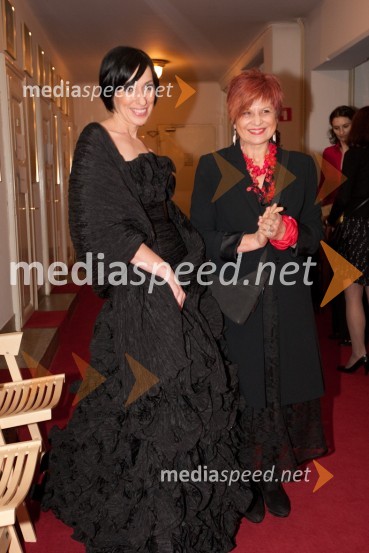 Melita Berzelak, glavna in odgovorna urednica revije Jana in Majda Širca, ministrica za kulturoSlovenka leta 2010 je Petra Majdič - druženje pred dvorano SNG Drama Ljubljana