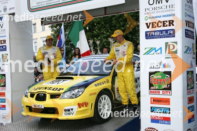 Posadka Andrej Jereb in Miran Kacin (Slovenija)4. Rally Škoda Maribor 2006