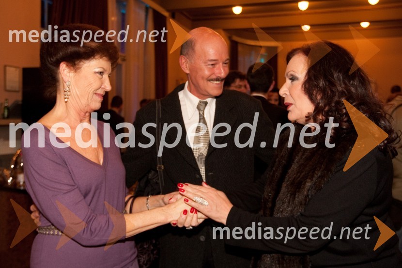 Elza Budau, pevka, Rok Lasan, modni režiser in scenarist ter nekdanji maneken in Radojka Šverko, pevkaSlovenka leta 2010 je Petra Majdič - druženje pred dvorano SNG Drama Ljubljana