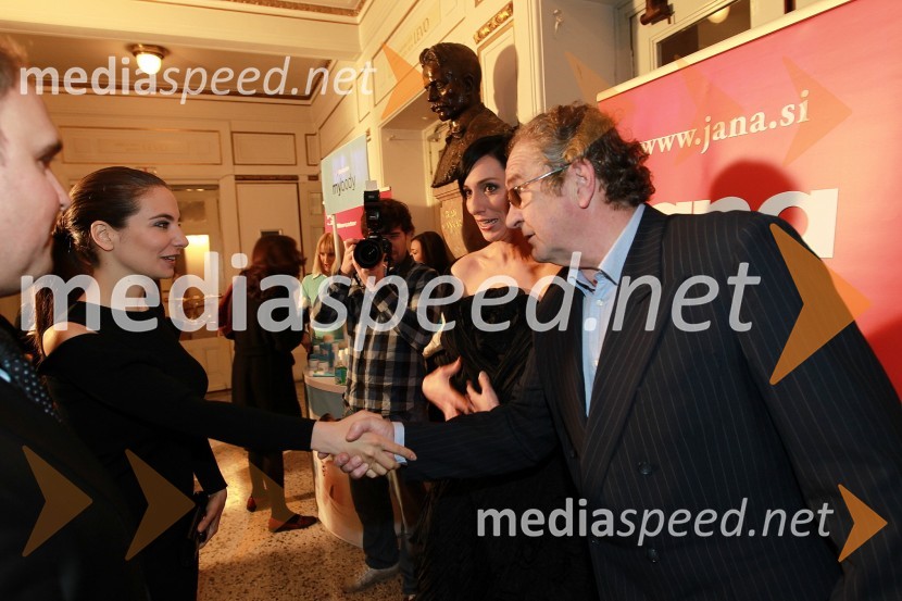 Marija Pandrc, izvršna direktorica podjetja Rašica in Ivo Ban, ravnatelj SNG Drama LjubljanaSlovenka leta 2010 je Petra Majdič - druženje pred dvorano SNG Drama Ljubljana