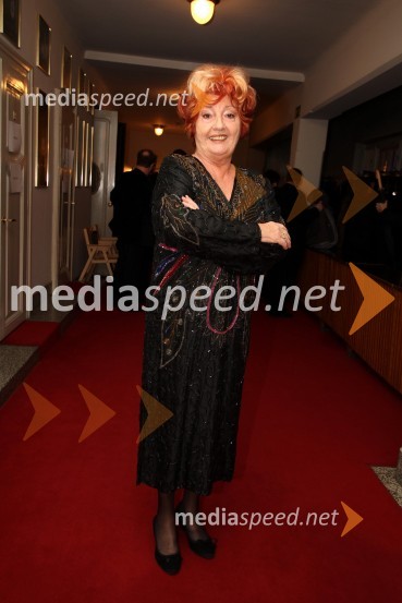 Bernarda Jeklin, nekdanja urednica revije JanaSlovenka leta 2010 je Petra Majdič - druženje pred dvorano SNG Drama Ljubljana