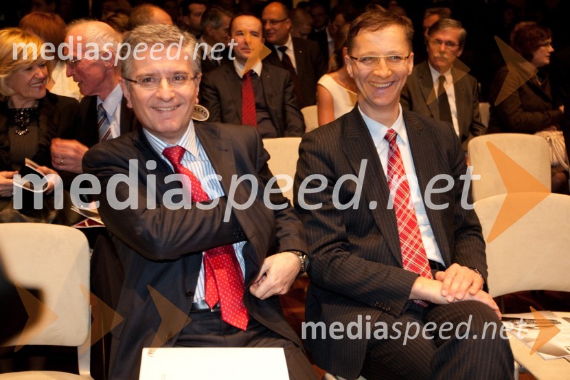 Franjo Bobinac, predsednik uprave Gorenje d.d. in dr. Igor Lukšič, minister za šolstvo in športJanuarsko srečanje Združenja Manager in podelitev priznanja za življenjsko delo