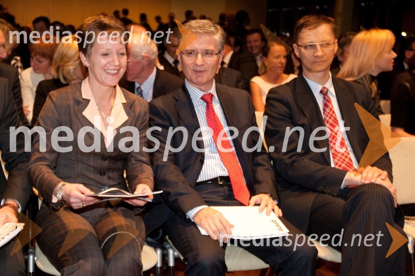 Sonja Gole, Adria Mobil, Franjo Bobinac, predsednik uprave Gorenje d.d. in dr. Igor Lukšič, minister za šolstvo in športJanuarsko srečanje Združenja Manager in podelitev priznanja za življenjsko delo