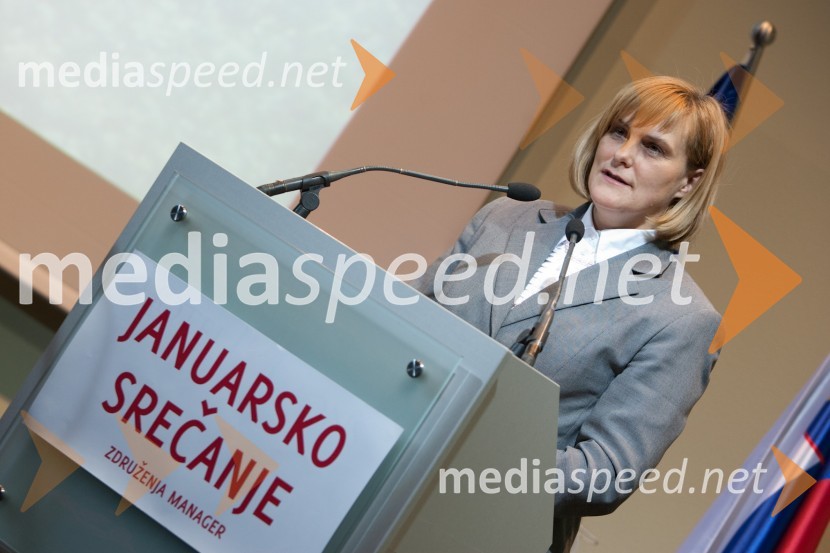 mag. Darja Radić, ministrica, Ministrstvo za gospodarstvo Republike SlovenijeJanuarsko srečanje Združenja Manager in podelitev priznanja za življenjsko delo
