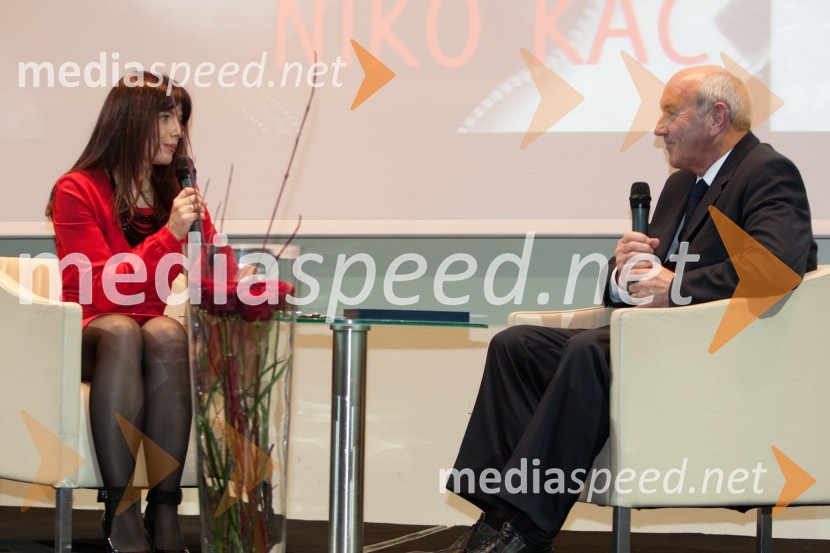 Sonja Šmuc, direktorica Združenja Manager in Niko Kač, nekdanji predsednik uprave Banke CeljeJanuarsko srečanje Združenja Manager in podelitev priznanja za življenjsko delo