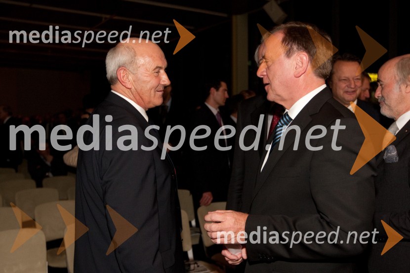 Niko Kač, nekdanji predsednik uprave Banke Celje in ...Januarsko srečanje Združenja Manager in podelitev priznanja za življenjsko delo