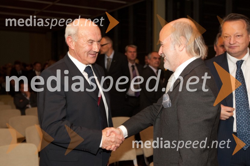 Niko Kač, nekdanji predsednik uprave Banke Celje in ...Januarsko srečanje Združenja Manager in podelitev priznanja za življenjsko delo