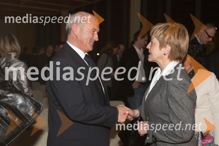 Niko Kač, nekdanji predsednik uprave Banke Celje in mag. Vojka Ravbar, generalna sekretarka SKBJanuarsko srečanje Združenja Manager in podelitev priznanja za življenjsko delo