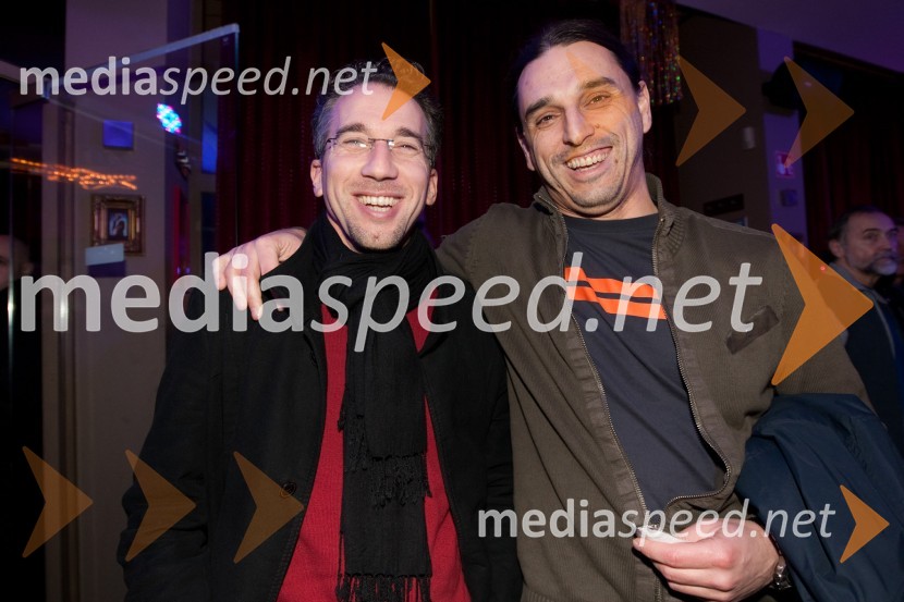 Hinko Golias, jadralec in Aleš SmokvinaStrelci in Kozorogi, tradicionalna zabava