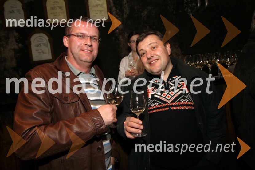 ... in mag. Božo Emeršič, predsednik uprave Grawe Zavarovalnice d.d.47. Zlata lisica, druženje v Vinagovi kleti