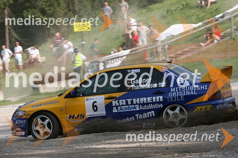 Posadka Hermann Gassner in Karin Thannhaeuser (Nemčija) v avtu MITSUBISHI Lancer EVO VII   
 
4. Rally Škoda Maribor 2006