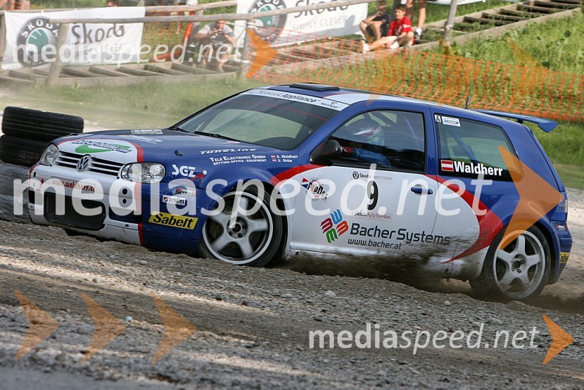 Posadka Andreas Waldherr in Gerhard Bichler (Avstrija) v avtu VW Golf IV Kit Car   
 
4. Rally Škoda Maribor 2006