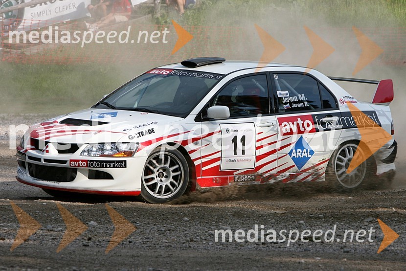 Posadka Marko Jeram in Damjan Jeram (Slovenija)v avtu MITSUBISHI Lancer EVO VIII
 
4. Rally Škoda Maribor 2006