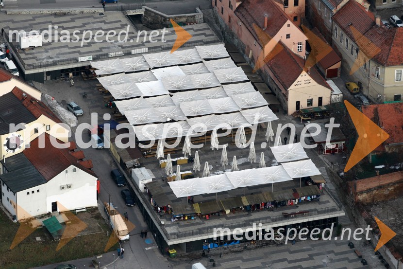 Tržnica MariborMaribor in okolica iz zraka