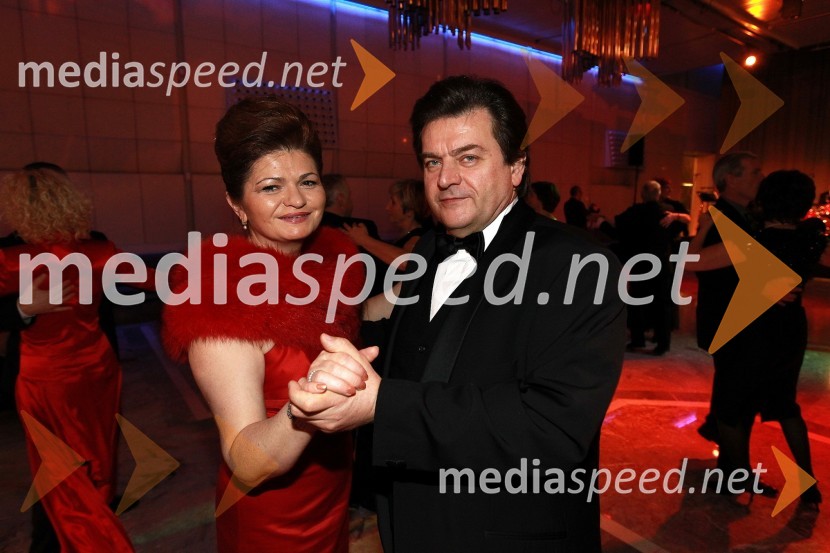 Milena Eber, krznarka in njen soprogVeliki dobrodelni Lions ples